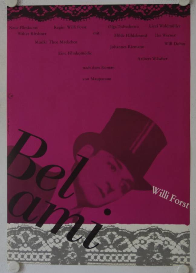 Bel ami originales deutsches Filmplakat (R60s)